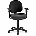 Lorell® Millenia Pneumatic Task Chair, Removeable Arms, Black 1 thumbnail image