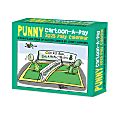2025 Willow Creek Press Daily Desk Box Calendar, Humor & Comics, 5-1/2” x 6-1/4", Punny Cartoon-A-Day by Jonny Hawkins, January To December, 46265