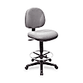 Lorell® Millenia Pneumatic Task Stool, Gray 1 thumbnail image