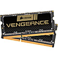 Corsair Vengeance 16GB (2 x 8GB) DDR3 SDRAM Memory Kit - For Notebook - 16 GB (2 x 8GB) - DDR3-1600/PC3-12800 DDR3 SDRAM - 1600 MHz - CL10 - 1.50 V - Non-ECC - Unbuffered - 204-pin - SoDIMM - Lifetime Warranty 1 thumbnail image