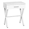 Monarch Specialties Shayne Accent Table, 22-1/4"H x 18-1/4"W x 12"D, White