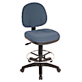 Lorell® Millenia Pneumatic Task Stool, Blue 1 thumbnail image