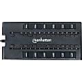 Manhattan 28-Port MondoHub, AC Power, 24 USB 2.0 Ports & 4 USB 3.0 Ports - Replaces less-capable hubs with compact multiport design and high-capacity 4-amp power adapter