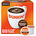Dunkin' Original Blend Keurig Single Serve K-Cup Pods, Medium Roast, 22 Pods Per Pack, Case Of 4 Packs 1 thumbnail image