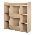 Ameriwood Home Nathan Kids 41”H 8-Cube Large Toy Storage Bookcase, Natural