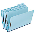 Pendaflex® Pressboard Expanding Folders, 1" Expansion, 8 1/2" x 14", Legal Size, Light Blue, Box Of 25 Folders