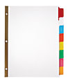 Office Depot® Brand Erasable Big Tab Dividers, 8-Tab, Multicolor, Pack Of 2 Sets