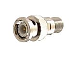 C2G - Adapter - BNC male to F connector female - coaxial - silver 1 thumbnail image