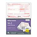 Office Depot® Brand W-2 Inkjet/Laser Tax Forms, 2-Up, 6-Part, 8 1/2" x 11", White, Pack Of 25 Forms 1 thumbnail image