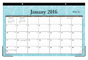 Blue Sky™ Monthly Desk Pad Calendar, 17" x 11", 50% Recycled, Knightsbridge, January-December 2016 1 thumbnail image