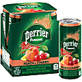 Perrier And Juice Drink, Peach And Cherry, 8.45 Oz, Pack Of 4 Cans 1 thumbnail image