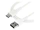 StarTech.com 2 m / 6.6ft USB 2.0 to USB C Cable - High Quality USB 2.0 Cable - USB Cable - White - USB Data Transfer Cable (RUSB2AC2MW) 1 thumbnail image