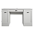 Ameriwood™ Home Delaney 54"W Double-Pedestal Desk, White