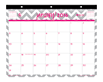 Blue Sky™ Monthly Tablet Calendar, 11" x 8 3/4", 50% Recycled, Dabney Lee, January-December 2016