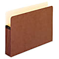 Pendaflex® Extra-Strong Acid-Free File Pockets, Letter Size, 5 1/4" Expansion, 30% Recycled, Red, Box Of 50 1 thumbnail image