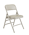 National Public Seating 1300 Series Vinyl-Upholstered Triple-Brace Folding Chairs, Beige/Warm Gray, Pack Of 100 Chairs 1 thumbnail image