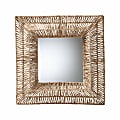 bali & pari Collice Modern Bohemian Square Accent Wall Mirror, 23-1/4"H x 23-1/4"W x 2-7/16"D, Natural Brown 1 thumbnail image
