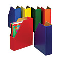 Highsmith Magazine Files, 12 3/8"H x 3"W x 10"D, Assorted Colors, Pre-K - Grade 8, Pack Of 6 1 thumbnail image