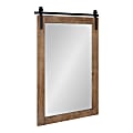 Uniek Kate And Laurel Cates Rectangle Mirror, 38-3/4”H x 25-3/4”W x 1-1/4”D, Rustic Brown 1 thumbnail image