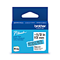 Brother P-touch Btag Label Tape, BTAGL31, 0.47 in by 13.1 ft, Black on Light Blue 1 thumbnail image