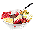 Brentwood® 25W Electric Fondue Pot Set With 3-Section Tray And 4 Dipping Forks, White 1 thumbnail image