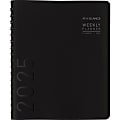 2025 AT-A-GLANCE® Contemporary Weekly/Monthly Planner, 7" x 8-3/4", Black, January To December, 70545X05