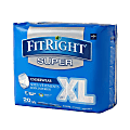 FitRight Super Protective Underwear, Extra-Large, 56 - 68", White, Pack Of 20