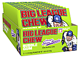 Big League Chew Swingin’ Sour Apple Bubble Gum, 2.12 Oz, Pack Of 12 Bubble Gum Bags