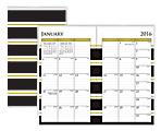 Blue Sky™ 24-Month Monthly Stapled Planner, 3 5/8" x 6 1/8", 50% Recycled, Athena, January 2016-December 2017 1 thumbnail image