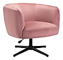 Zuo Modern Elia Accent Chair, Pink/Black