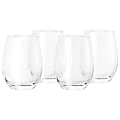 Gibson Home Belinni Classic Stemless Wine Glass Set, 18 Oz, Clear, Set Of 4 Glasses 1 thumbnail image