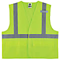 Ergodyne GloWear® Safety Vest, Mesh 8220HL, Type R Class 2, 2X/3X, Lime 1 thumbnail image