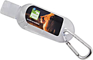 Custom Antibacterial Gel Hand Sanitizer With Carabiner, Fragrance Free, 1 Oz 1 thumbnail image