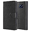 i-Blason Leather Carrying Case (Wallet) Smartphone - Black