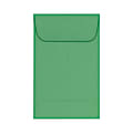 LUX Coin Envelopes, #1, Gummed Seal, Holiday Green, Pack Of 500