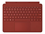 Microsoft Signature Type Cover Keyboard/Cover Case Microsoft Surface Go, Surface Go 2 Tablet - Poppy Red - Stain Resistant - Alcantara Body