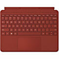 Microsoft Signature Type Cover Keyboard/Cover Case Microsoft Surface Go, Surface Go 2 Tablet - Poppy Red - Stain Resistant - Alcantara Body