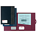 Oxford® Braxton Executive Portfolios, Blue/Gold, 30% Recycled, Pack Of 4 1 thumbnail image