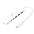 j5create USB-C Multi-Port Hub With Power Delivery, White, JCD373