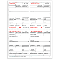 ComplyRight® W-2 Tax Forms, 4-Up (Box Format), Employee’s Copies B, C, 2 & 2 Combined, Laser, 8-1/2" x 11", Pack Of 2,000 Forms