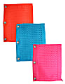 Inkology Neon Mesh Fashion Binder Pencil Pouches, 10" x 7", Assorted Colors, Pack Of 6 Pouches 1 thumbnail image