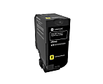 Lexmark™ 84C1HY0 Yellow High Yield Return Program Toner Cartridge 1 thumbnail image