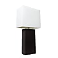 Lalia Home Lexington Table Lamp, 21"H, White/Black