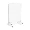 Marco Group Portable Sneeze Guard, 1" Pass Through, 24" x 15", Clear 1 thumbnail image