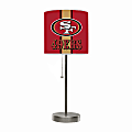 Imperial NFL Table Accent Lamp, 8”W, San Francisco 49ers