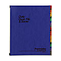 Oxford® A-Z Desk File/Sorter, Letter Size, Black/Blue