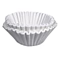 BUNN Flat-Bottom Commercial Coffee Filters, 12 Cup, White, Pack Of 500