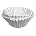 BUNN Flat-Bottom Commercial Coffee Filters, 12 Cup, White, Pack Of 500 1 thumbnail image