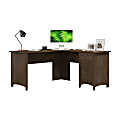 Bush Home Salinas 60W L Shaped Desk with Storage, Ash Brown, Standard Delivery 1 thumbnail image