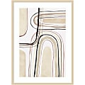 Amanti Art Arounds I by Nikki Galapon Wood Framed Wall Art Print, 41”H x 30"W, Natural